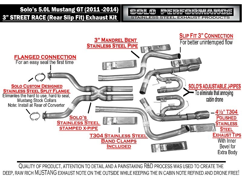 mustang full exhaust system