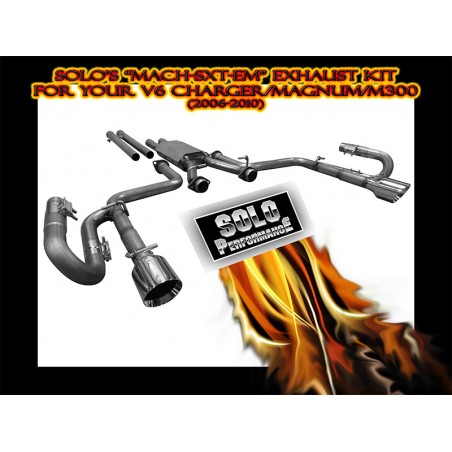 2006-2010 MACH-SXT-EM Cat Back Exhaust System V6 ChargeMagnum/M300