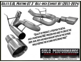 thumbnail interactive-video image 1 of Speed Daddy Axle Back Exhaust System W/ 3.75" Round Tips For 2011-2012 Ford Mustang 5.0L/5.4L 1 of 2